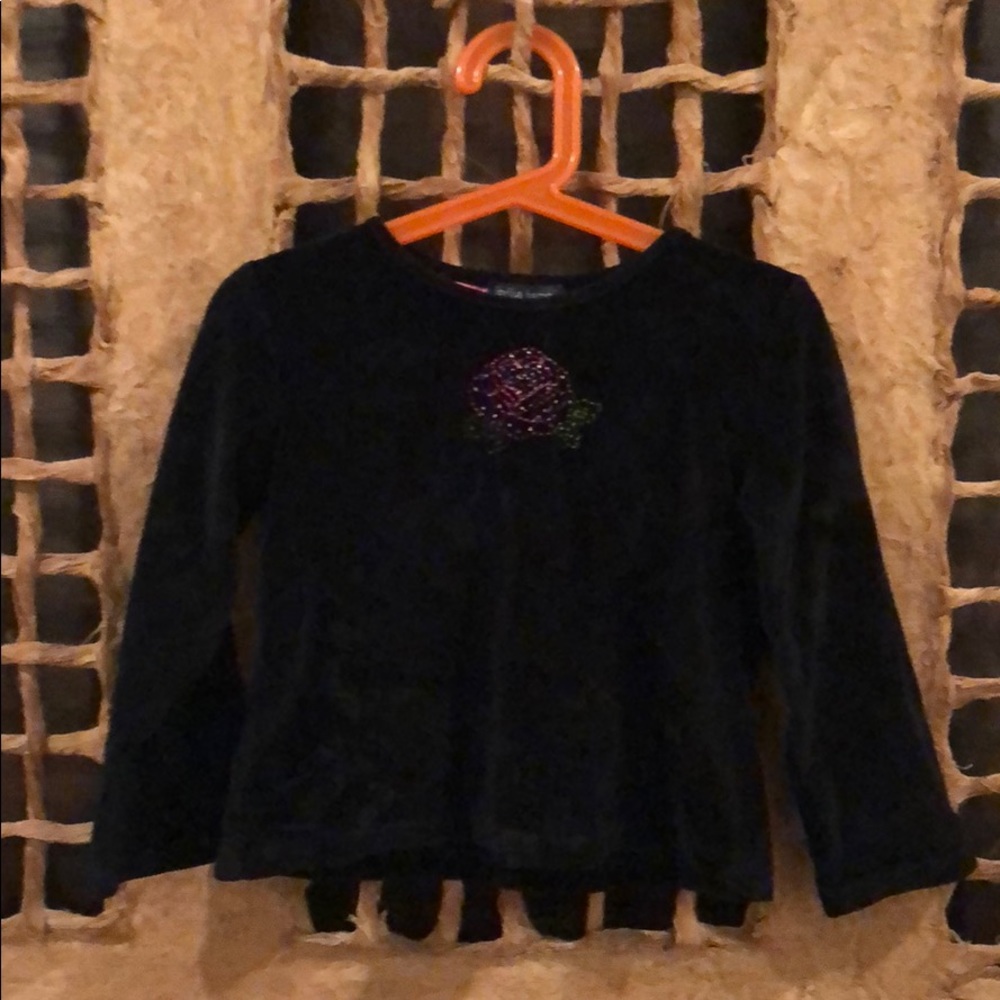 Black dressy top for girls.